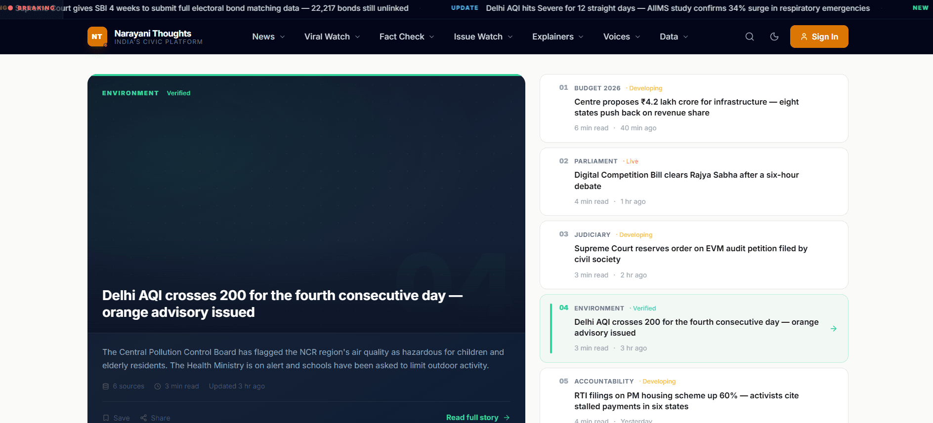 Narayani Thoughts screenshot 1